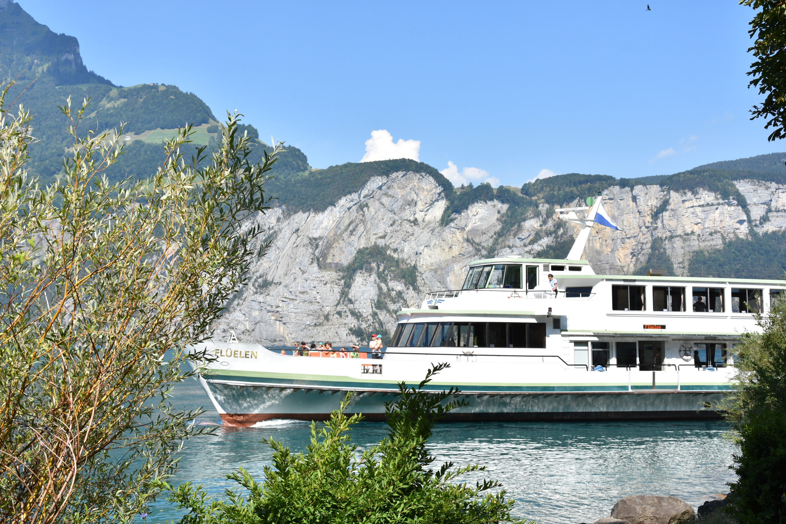 Die Schiffe auf dem Vierwaldstättersee dürfen mit einem reduzierten Fahrplan kursieren. (Foto: Melissa Siegfried)