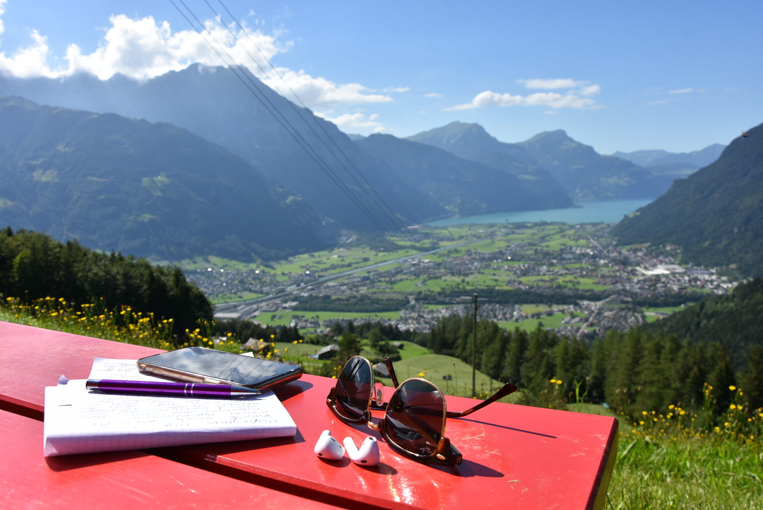 Ein schöner Arbeitsplatz zum Schreiben. (Foto: Melissa Siegfried)